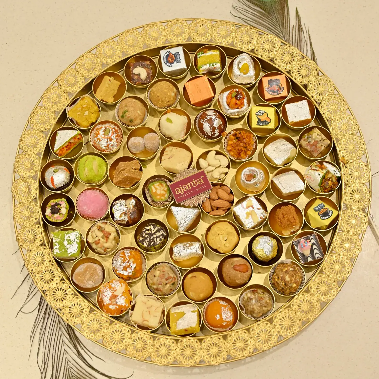 Ajanta Janmashtami festive sweet thali